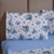 Colcha 100% Algodão Box 180 Fios-Floral Azul