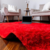 Tapete de Sala ,Quarto Felpudo Peludo Antiderrapante Macio 2,00m x 1,40m -Vermelho