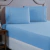 Kit jogo Lençol Casal 3 Peças Cama Box (Azul Piscina)