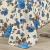 Colcha Cobre Leito Solteiro 2 Peças Dupla Face- Azul Floral