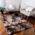 Tapete de Sala ,Quarto Felpudo Peludo Antiderrapante Macio 2,00m x 1,40m - Marrom Mesclado