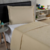Colcha Cobre Leito Cama Solteiro 2 Peças- Bege