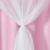 Cortina Sala Forro Blecaute Tecido Com Voil 2,70m X 1,80m Varão 2m -Rosa