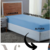 Jogo de Cama Solteiro Box Super Macio Acetinado 02 Peças (Azul Piscina)