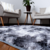Tapete de Sala ,Quarto Felpudo Peludo Antiderrapante Macio 2,00m x 1,40m- Cinza Mesclado