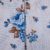 Colcha 100% Algodão Box 180 Fios-Floral Azul