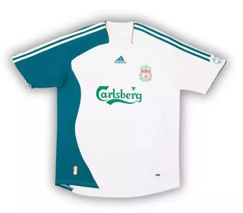 Camisa Retrô Liverpool II 2006/07 Branca - comprar online