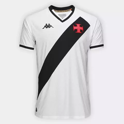 Camisa Vasco da Gama II 25/26 - Torcedor Kappa Masculina - Branca - comprar online