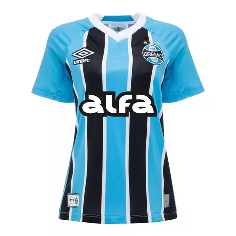 Camisa Grêmio I 25/26 - Torcedor Umbro Feminina - Tricolor - comprar online