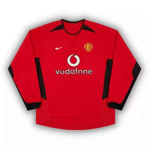 Camisa Retrô Manchester United Manga Longa I 2002/03 Vermelha - Umbro - comprar online
