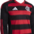 Camisa Flamengo I Manga Longa 25/26 - Torcedor Adidas Masculina - Rubro-Negra - Torcedor Raiz