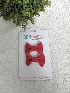 Laço Amora P parzinho -Vermelho fosco na internet