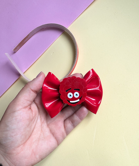 Tiara/Laço Fini - Amora vermelho - comprar online