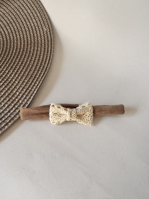 Laço renda - Bege - comprar online