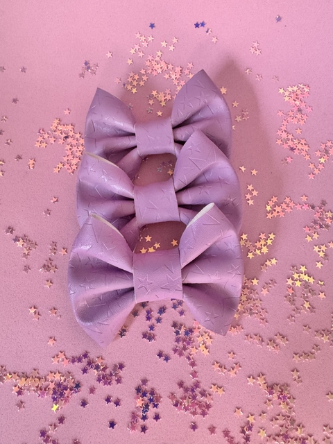 Laço Amora G - Lilás estrela - comprar online
