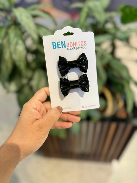Laço Amora P Parzinho- Preto verniz - comprar online