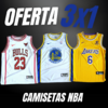 COMBO 3X1 - Camisetas NBA Originales - Jordan (23), Lebron (6) y Curry (30) - comprar online