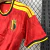 Camisa vermelha da seleção da Bélgica para a Copa 2026, modelo masculino da Adidas com detalhes em amarelo e escudo da federação belga no peito