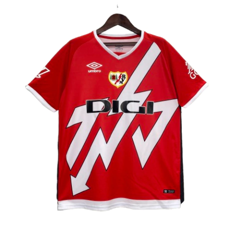 camisa-rayo-vallecano-ii-24-25-torcedor-masculina-vermelha-branca