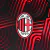 camisa-milan-pré-jogo-24-25-torcedor-masculina-preta-vermelho-rafael-leão-alvaro-morata-pulisic