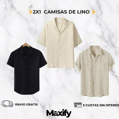 PACK 2X1 CAMISAS DE LINO IMPORTADAS - comprar online