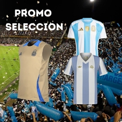 PROMO SELECCION- 3X1- CAMISETA TITULAR+MUSCULOSA DE ENTRENAMIENTO+CAMISETA ANIVERSARIO