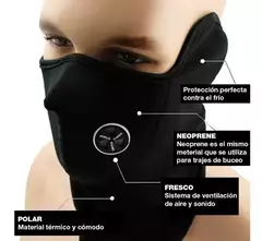 MASCARA NEOPRENE CUELLO PECHERA TERMICA+ GUANTES TERMICOS DE REGALO en internet