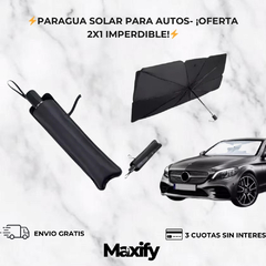 PARAGUA SOLAR PARA AUTOS- ¡OFERTA 2X1 IMPERDIBLE! - comprar online