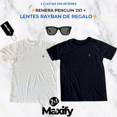 REMERA PENGUIN 2X1 + LENTES RAYBAN DE REGALO - ¡OFERTA IMPERDIBLE! - comprar online