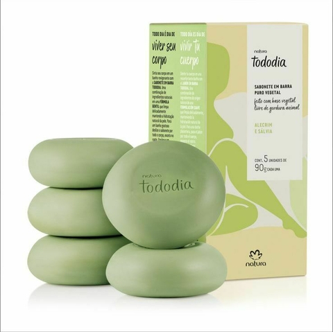 Sabonete Natura Caixa com 5 - Alecrim e Sálvia