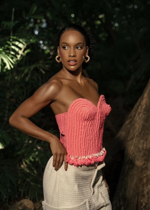 CORSET MALU - PINK - comprar online