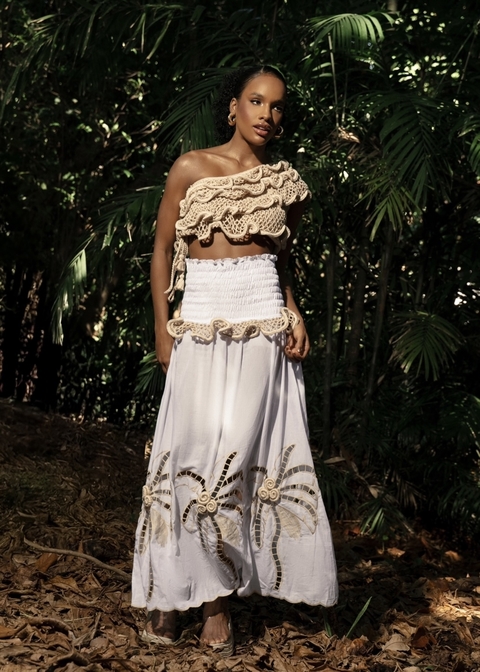 VESTIDO / SAIA COQUEIRO - BRANCA - comprar online