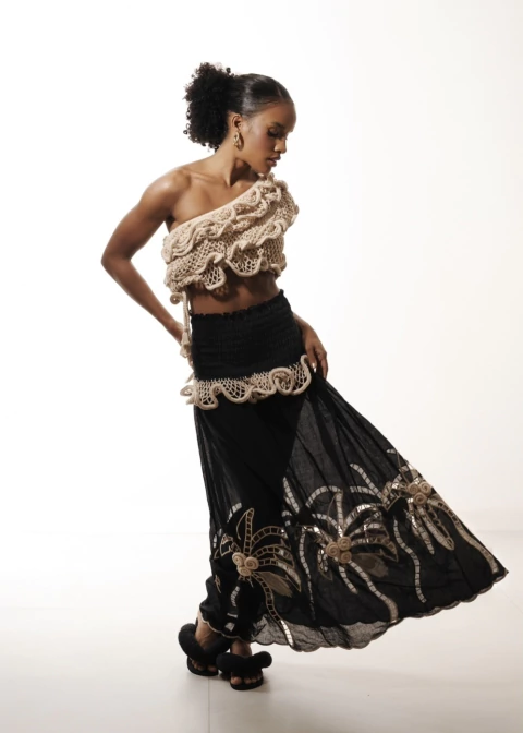 VESTIDO / SAIA COQUEIRO - PRETA - comprar online