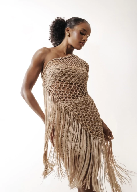 VESTIDO/ CONJUNTO CUMBUCO - DOURADO - comprar online