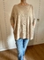 Poncho Beige Cuello Bote (U) - gabysacks