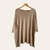 Poncho Beige Cuello Bote (U) - comprar online