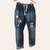 Babucha Italiana de jean con brillo y aplique - comprar online