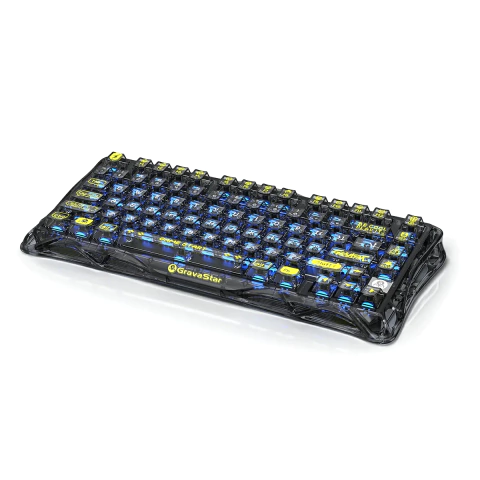 Teclado GravaStar Mercury K1 Lite Transparent Black
