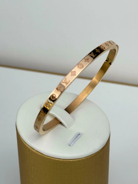 PULSEIRA ROSE INSPIRAÇÃO LV BRACELETE MONOGRAMA LUXO - comprar online