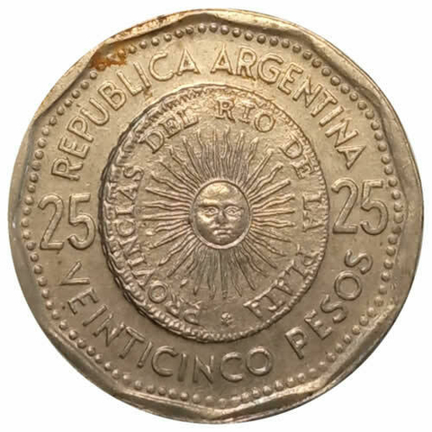 25 pesos - Argentina - 1966