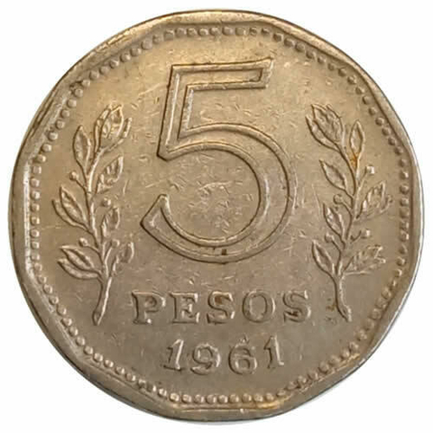 5 pesos - Argentina - 1961