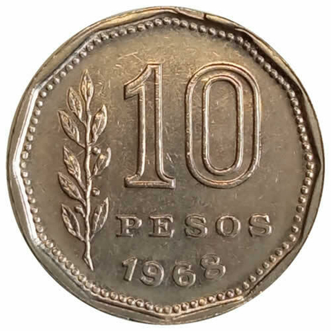 10 pesos - Argentina - 1968