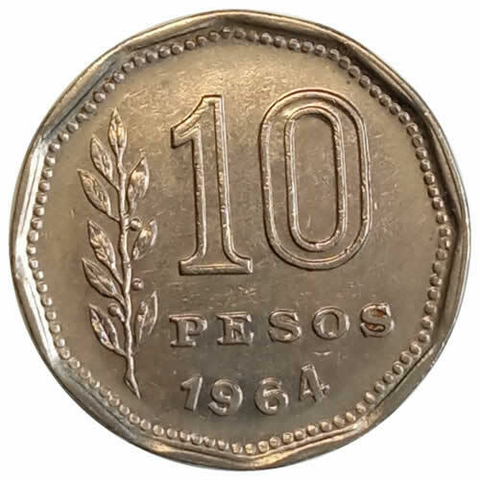 10 pesos - Argentina - 1964