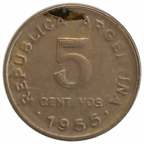 5 centavos - argentina - 1955