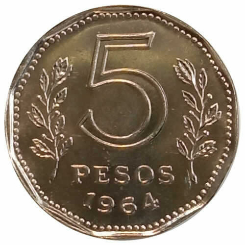 5 pesos - argentina - 1964
