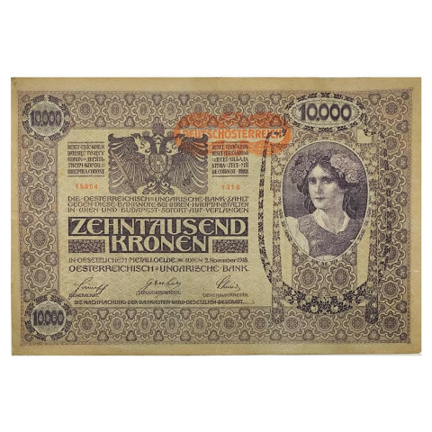 10.000 Coroas - Áustria - 1918