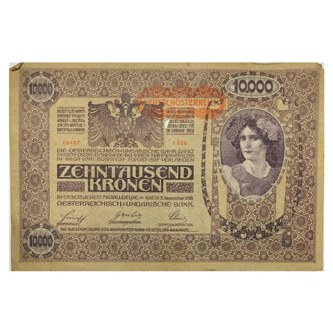 10.000 Coroas - Áustria - 1918 - comprar online