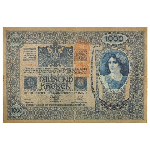 1000 Coroas - Áustria - 1902 - comprar online