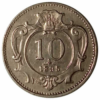 10 hellers - Austria - 1895