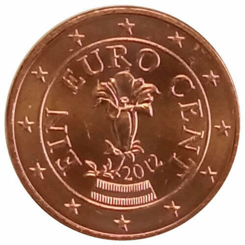 1 cêntimo de euro - austria - 2012 fc